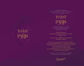 COURVOISIER - "The Toast of Paris" 