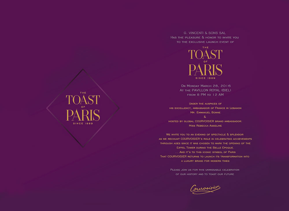 COURVOISIER - "The Toast of Paris" 